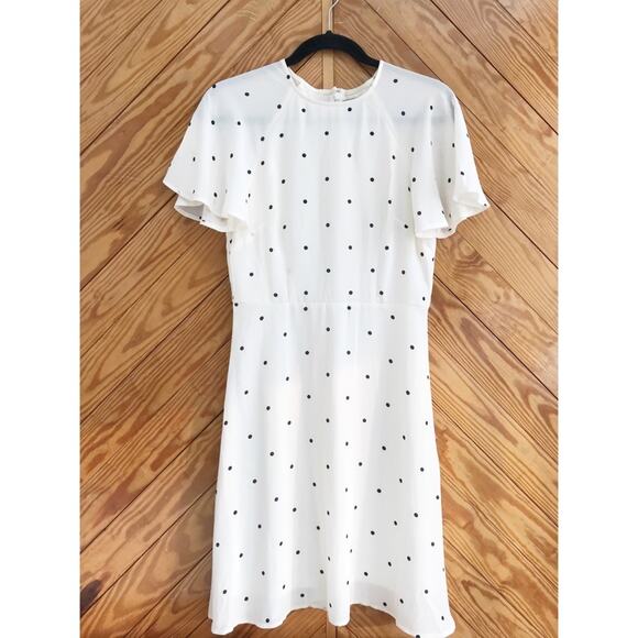 H&M Polka Dot Flounce Sleeve Dress - Picture 3 of 7